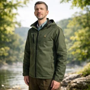 Costum de Vânătoare model Codru cu Cerb Brodat – Geaca si pantaloni Premium Outdoor – imagine 2